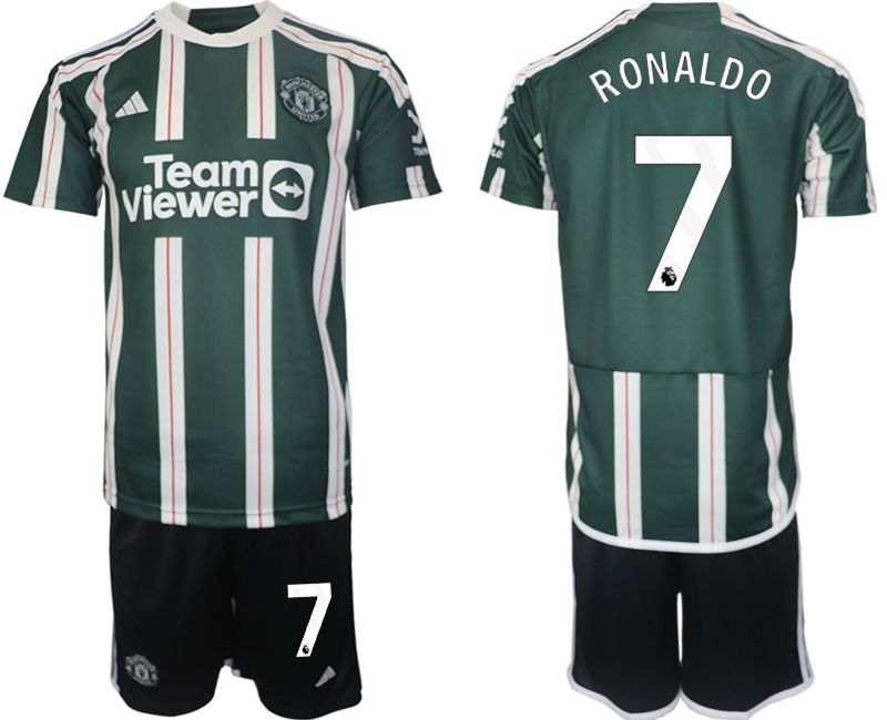 Men 2023-2024 Club Manchester United away green #7 Soccer Jersey->manchester united jersey->Soccer Club Jersey